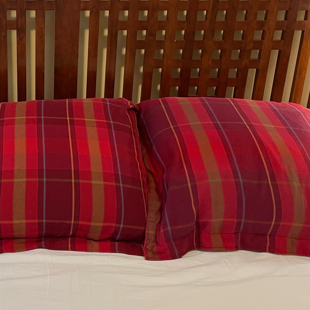 CHAPS HOME Summerton Plaid Euro Shams (Pair)
